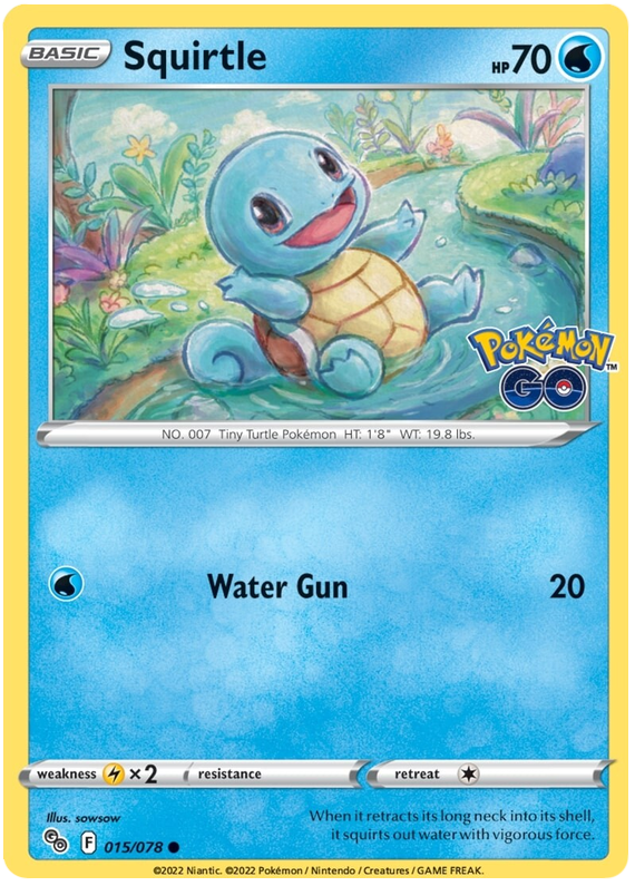 Sword and Shield Pokemon Go 15  Squirtle