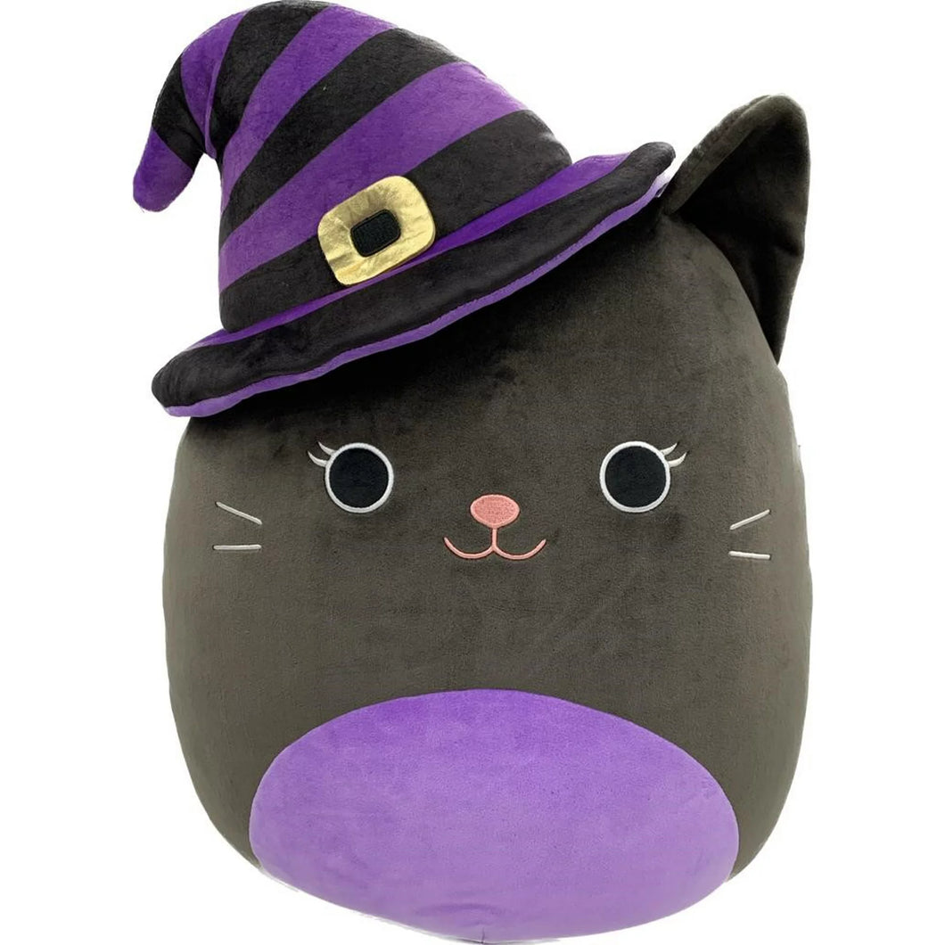 Squishmallows Autumn the Black Cat Wearing Witch Hat 16