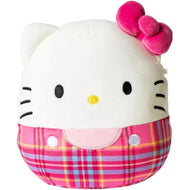 Squishmallows Pink Plaid Hello Kitty 6.5