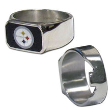 将图片加载到图库查看器，NFL Official Team Ring/Bottle Opener - Assorted Team Choose your
