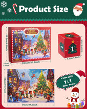 Load image into Gallery viewer, Gleamkid Advent Calendar 2024 Christmas Jigsaw Puzzle, 24 Days 1000 Pieces
