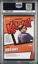Load image into Gallery viewer, Kris Bryant #K-KB 2022 Panini Absolute Kaboom PSA 10 GEM Mint
