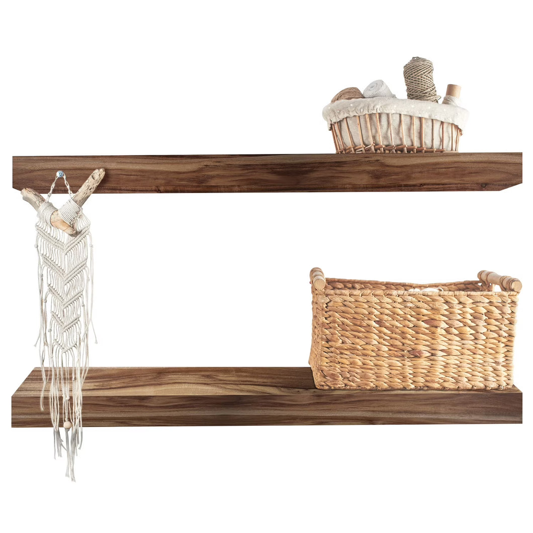 Vision Home Acacia Floating Shelves, 24