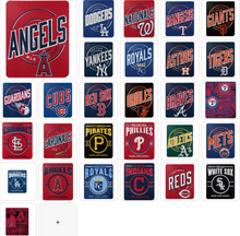 将图片加载到图库查看器，MLB Fleece Blanket 50&quot;x60&quot; Assorted Teams Choose Yours
