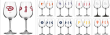 تحميل الصورة إلى عارض المعرض، MLB Teams Wine Glass - Assorted Team &amp; Style Choose your
