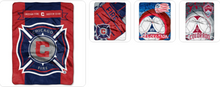将图片加载到图库查看器，MLS Team Raschel Throw Assorted Style &amp; Teams Choose Your
