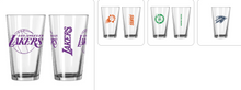 将图片加载到图库查看器，NBA Teams 16 oz Pint Glass - Assorted Team &amp; Style Choose your
