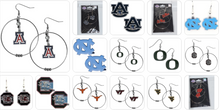 将图片加载到图库查看器，NCAA Team Earring- Assorted Teams &amp; Style Choose Your
