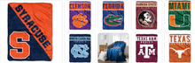 将图片加载到图库查看器，NCAA Team Raschel Throw Assorted Style &amp; Size Choose Your
