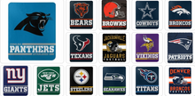 تحميل الصورة إلى عارض المعرض، NFL Fleece Blanket 50&quot; x 60&quot; Assorted Teams Choose Yours
