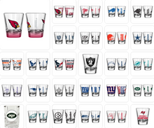 Load image into Gallery viewer, NFL Official Licensed 2 oz Shot Glass - Choose Yours
