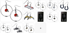 Load image into Gallery viewer, NFL Team Earring- Assorted Teams &amp; Style Choose Your
