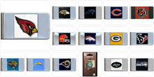 将图片加载到图库查看器，NFL Team Stainless Steel Money Clip - Choose Yours
