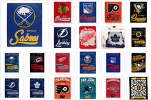 将图片加载到图库查看器，NHL Team Raschel Throw Assorted Style &amp; Teams Choose Your
