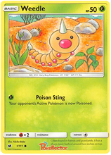 Load image into Gallery viewer, Sun and Moon Crimson Invasion - 001 Weedle
