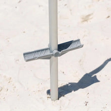 将图片加载到图库查看器，Tommy Bahama 8&#39; Blue Beach Umbrella with UV Protection and Tilt Function
