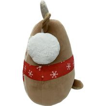 Load image into Gallery viewer, Squishmallows Darla the Reindeer Wearing Red Scarf &amp; Ear Muffs 12&quot; 2023 Christmas Edition Stuffed Plush
