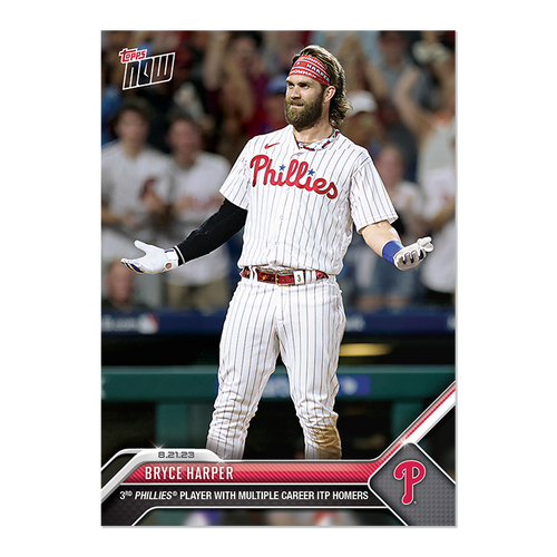 Bryce Harper - 2023 MLB TOPPS NOW® Card 742 - PR: 2118 - walk-of-famesports