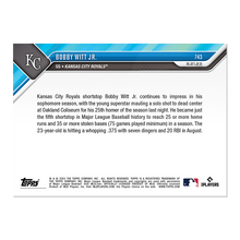 Load image into Gallery viewer, Bobby Witt Jr. - 2023 MLB TOPPS NOW Topps BR Card 743 - walk-of-famesports
