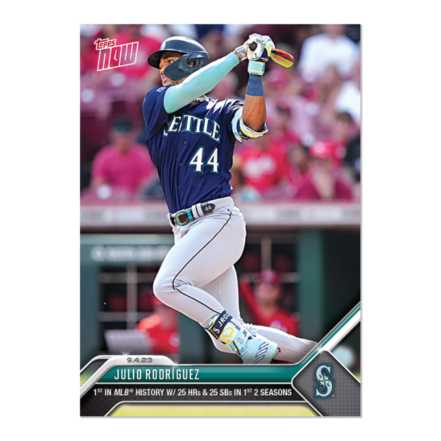 Julio Rodríguez - 2023 MLB TOPPS NOW Card 813 Seattle Mariners