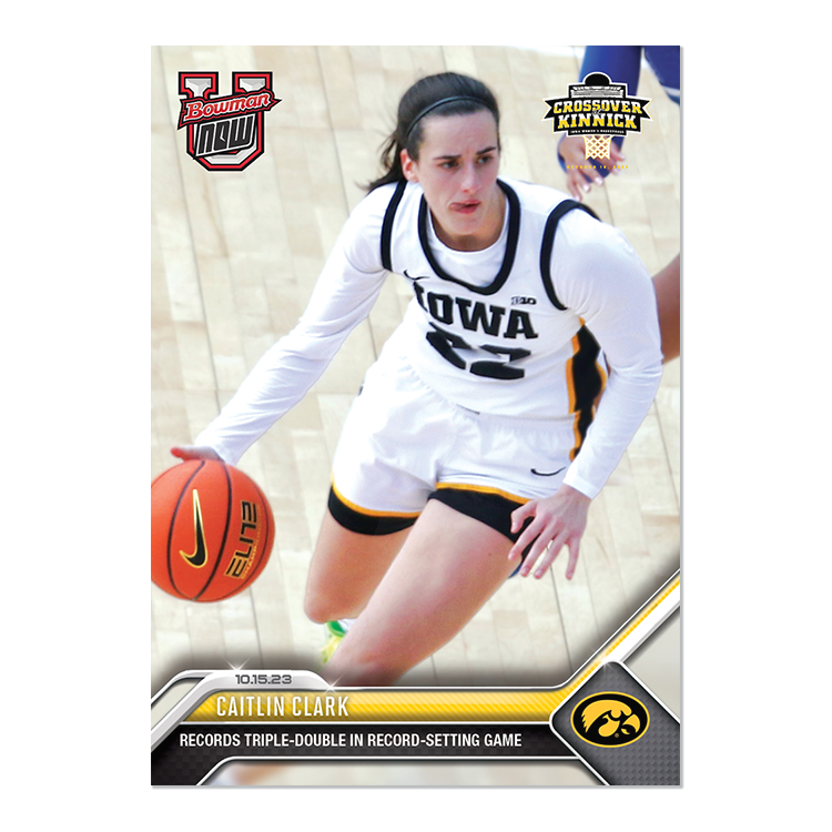 Caitlin Clark - 2023 Bowman U NowÂ® Card UI2