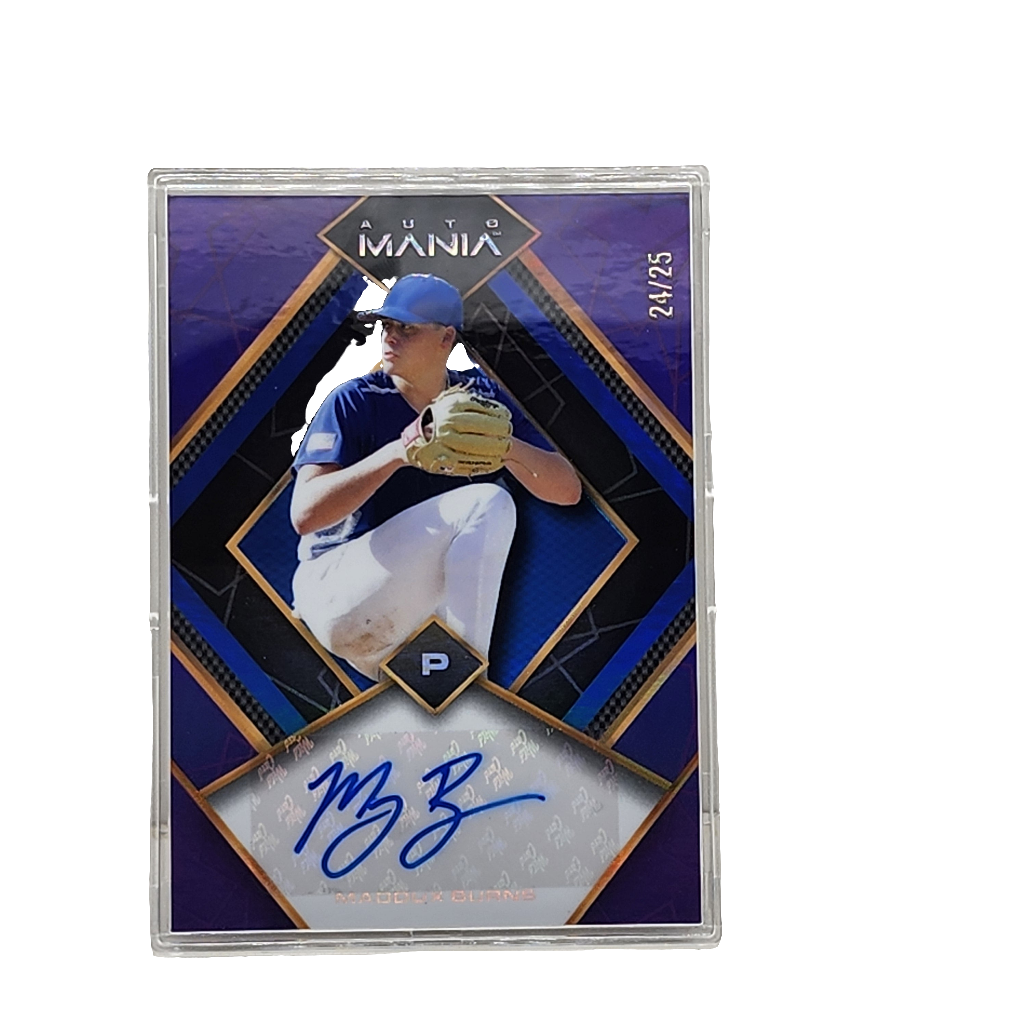 2023 Wild Card Auto Mania 24/25 Maddux Burns #AM-TH46 - Dodgers