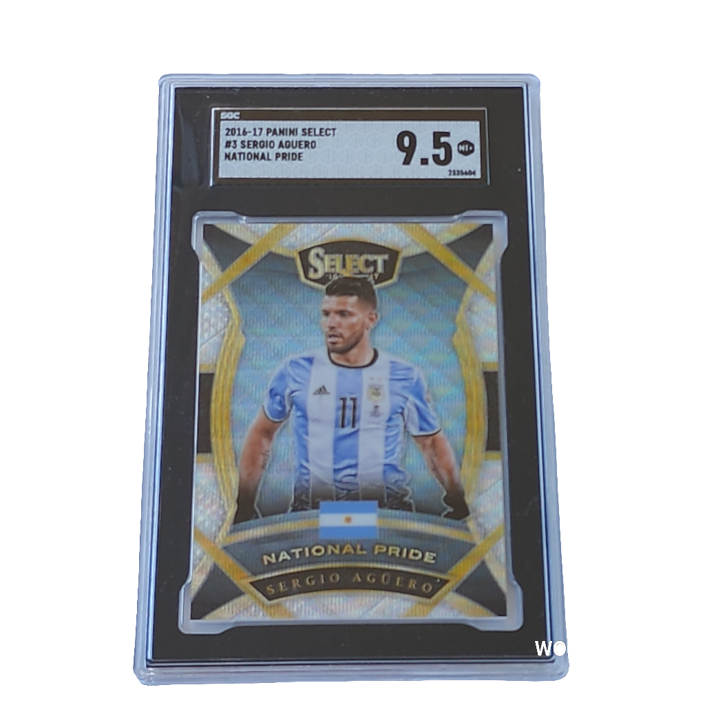 2016-17 Panini Select National Pride Sergio Aguero #3 SGC 9.5