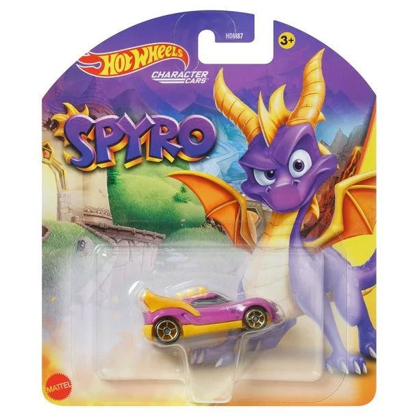 Hot Wheels Character Cars Sypro the Dragon 1:64 Scale Vehicle