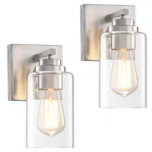 将图片加载到图库查看器，Globe Electric Rechargeable Glass Wall Sconce, 2-pack
