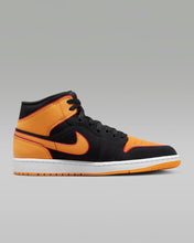 Load image into Gallery viewer, Men&#39;s Nike Air Jordan 1 Mid SE Black/Cardinal Red/White/Vivid Orange Size 6M New
