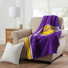 Load image into Gallery viewer, Los Angeles Lakers 60&#39; x 70&quot; Silk Touch Sherpa Throw Blanket
