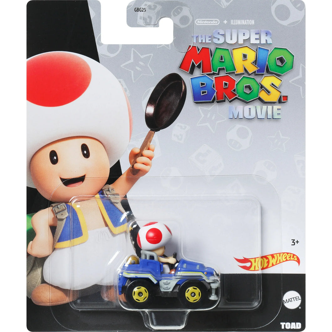2023 Hot Wheels The Super Mario Bros. Movie Toad Race Car