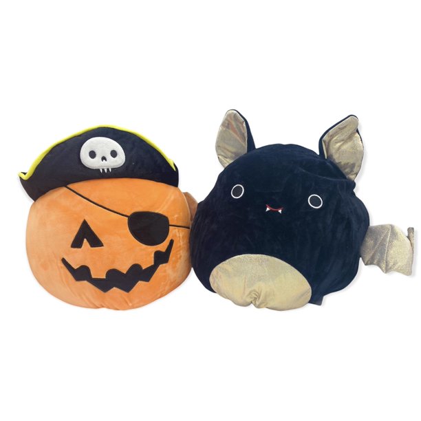 Squishmallows Paxton the Pirate Pumpkin & Emily the Bat Flip A Mallows 12