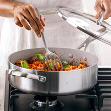 Load image into Gallery viewer, GreenPan Superior 5-quart Stainless Steel Sauté Pan

