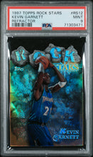 Load image into Gallery viewer, 1997 Topps Rock Stars #RS12 Kevin Garnett Refractor PSA 9 Mint
