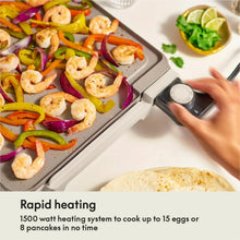 Load image into Gallery viewer, bella XL Ceramic Griddle with Warming Tray

