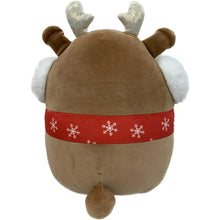 Load image into Gallery viewer, Squishmallows Darla the Reindeer Wearing Red Scarf &amp; Ear Muffs 12&quot; 2023 Christmas Edition Stuffed Plush
