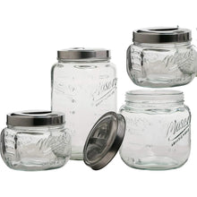 Load image into Gallery viewer, Mason Craft &amp; More 4-piece Glass Canister Set
