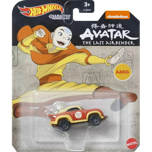 Hot Wheels Aang Character Car, Collectible 1:64 Scale Toy Car Inspired by Avatar: The Last Airbender