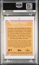 Load image into Gallery viewer, Wander Franco 2022 Brooklyn Collection #37 RC Black /75 PSA MINT 9 Tampa Bay Rays
