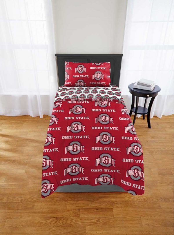 Ohio State Buckeyes Rotary Twin Bed In Bags