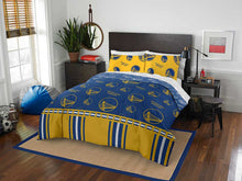 Load image into Gallery viewer, Golden State Warriors Rotary Bed In Bags - Assorted Size
