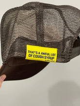 将图片加载到图库查看器，That&#39;s A Awful Lot Of Cough Syrup Trucker Hat Brown Red
