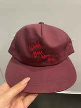 将图片加载到图库查看器，Travis Scott Astroworld Tour Wish You Were Here Hat Maroon
