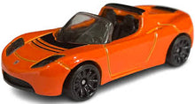 Load image into Gallery viewer, 2023 Hot Wheels Tesla Roadster Then and Now 6/10, 217/250 (Orange)
