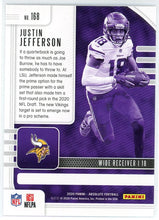Load image into Gallery viewer, 2020 Panini Absolute Silver Justin Jefferson Rookie #168
