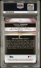 Load image into Gallery viewer, 2022 Bowman’s Best Termarr Johnson #TP-30 Aqua Lava Refractor /199 Pirates PSA 8
