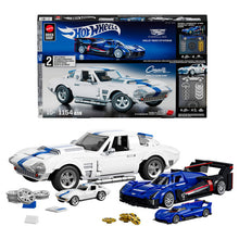 将图片加载到图库查看器，Mattel Brick Shop Hot Wheels Cadillac GTP &amp; Corvette - Open Box
