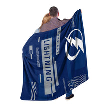 Load image into Gallery viewer, NHL Tampa Bay Lightning 60&quot; x 80&quot; Digitize Raschel Throw Blanket
