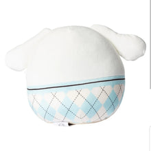 Load image into Gallery viewer, Squishmallows Cinnamoroll Wearing Plaid Sweater 6.5&quot; 2023 Sanrio Winter Collection Stuffed Plush
